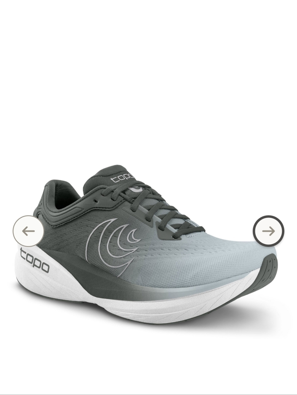 Topo Women's Athletic Phantom 4 road running shoes in a grey colorway Size 8 Wid